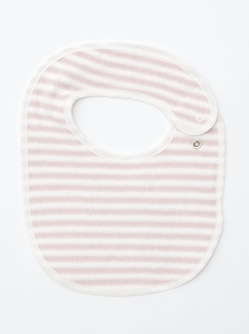 5 slabbetjes met leuke prints en drukknoopsluiting ROSE - Kiabi