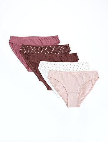 5 slips, effen en met print