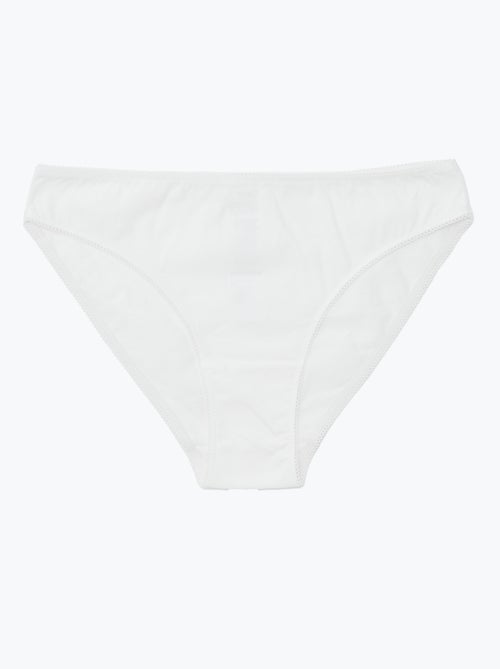 5 slips, effen en met print - Kiabi