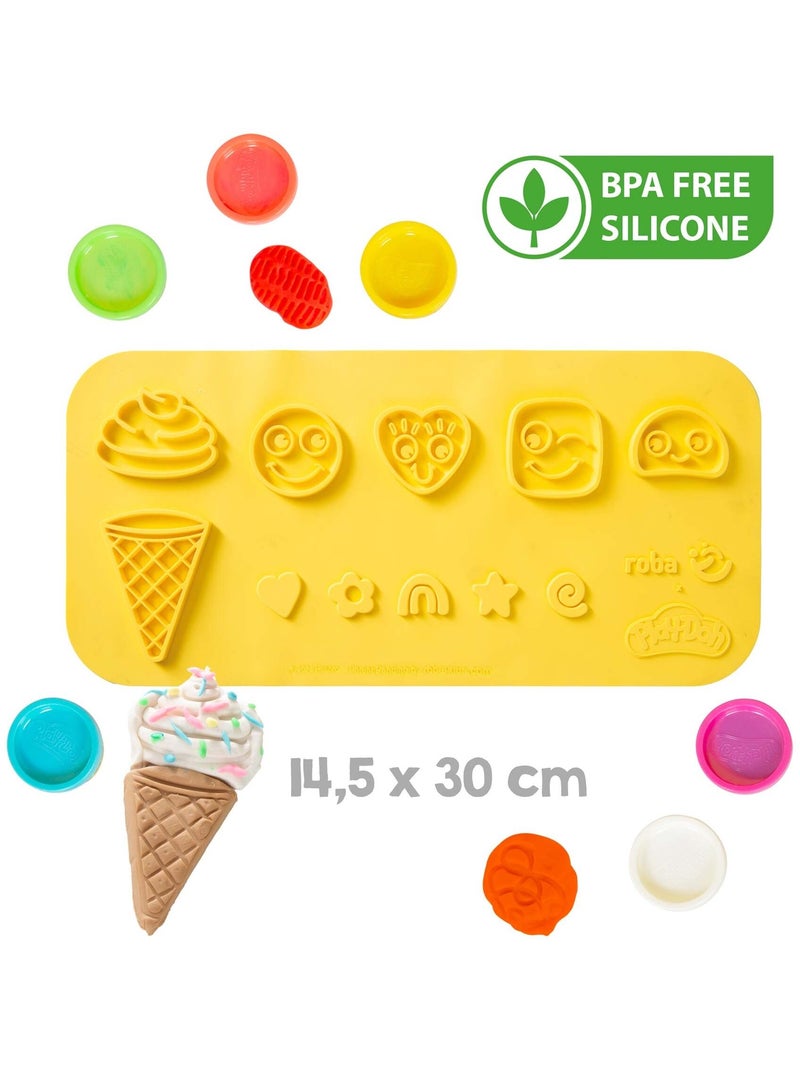 6 Boites de pâte à modeler + tablier + tapis et accessoires 'roba x Play-Doh' N/A - Kiabi