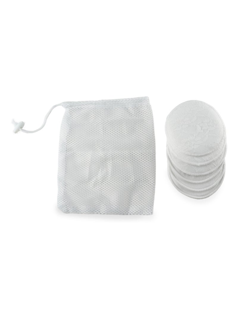 6 coussinets d'allaitement lavables Blanc - Kiabi