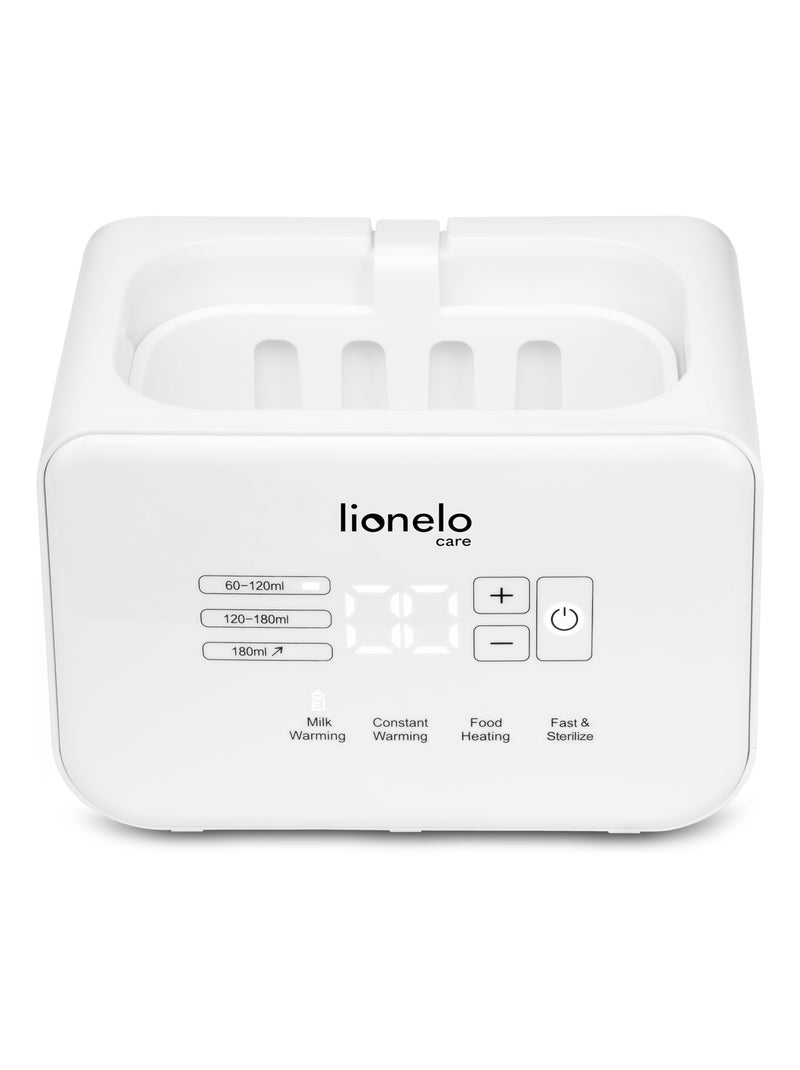 6-in-1 flessenwarmer Lionelo Thermup Double – Verwarmt twee flessen – Snel en intuïtief Wit - Kiabi