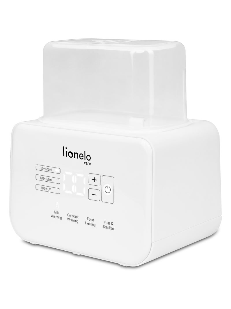 6-in-1 flessenwarmer Lionelo Thermup Double – Verwarmt twee flessen – Snel en intuïtief Wit - Kiabi