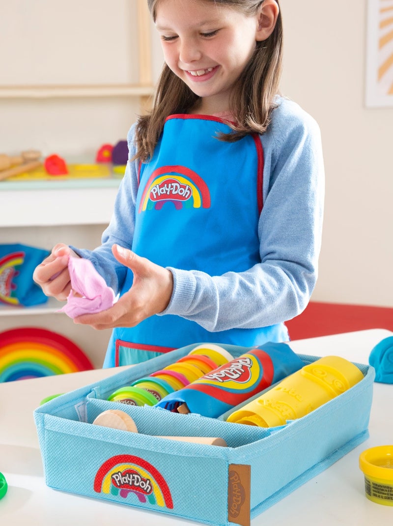 6 potjes boetseerklei + schort + speelmat en accessoires 'roba x Play-Doh' N.v.t. - Kiabi