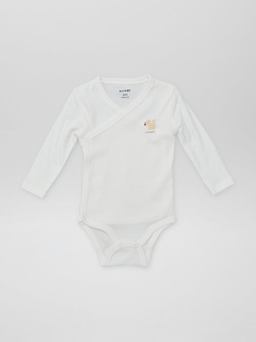 7 bodies à forme croisée + pochon de rangement - Kiabi