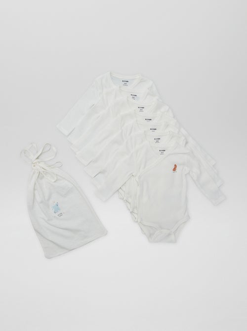 7 kruismodel bodies + opbergzak - Kiabi