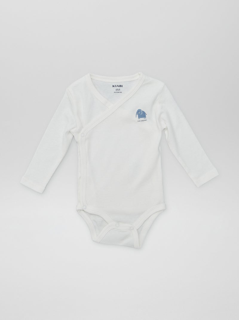 7 kruismodel bodies + opbergzak WIT - Kiabi