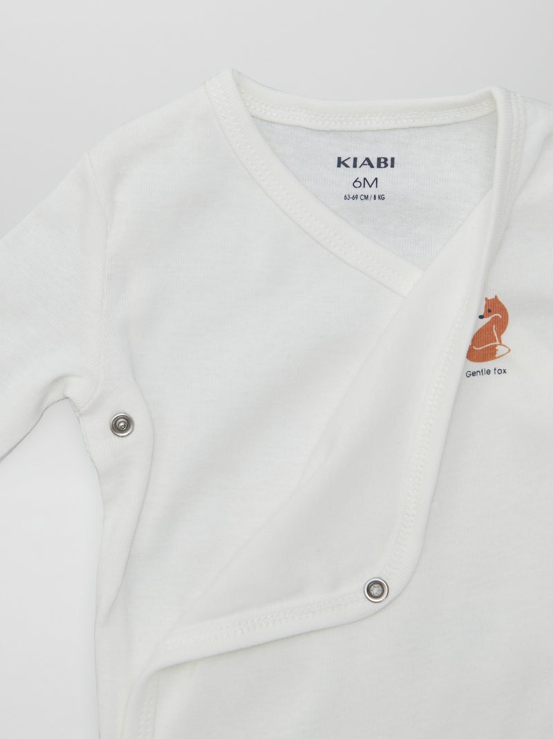 7 kruismodel bodies + opbergzak WIT - Kiabi