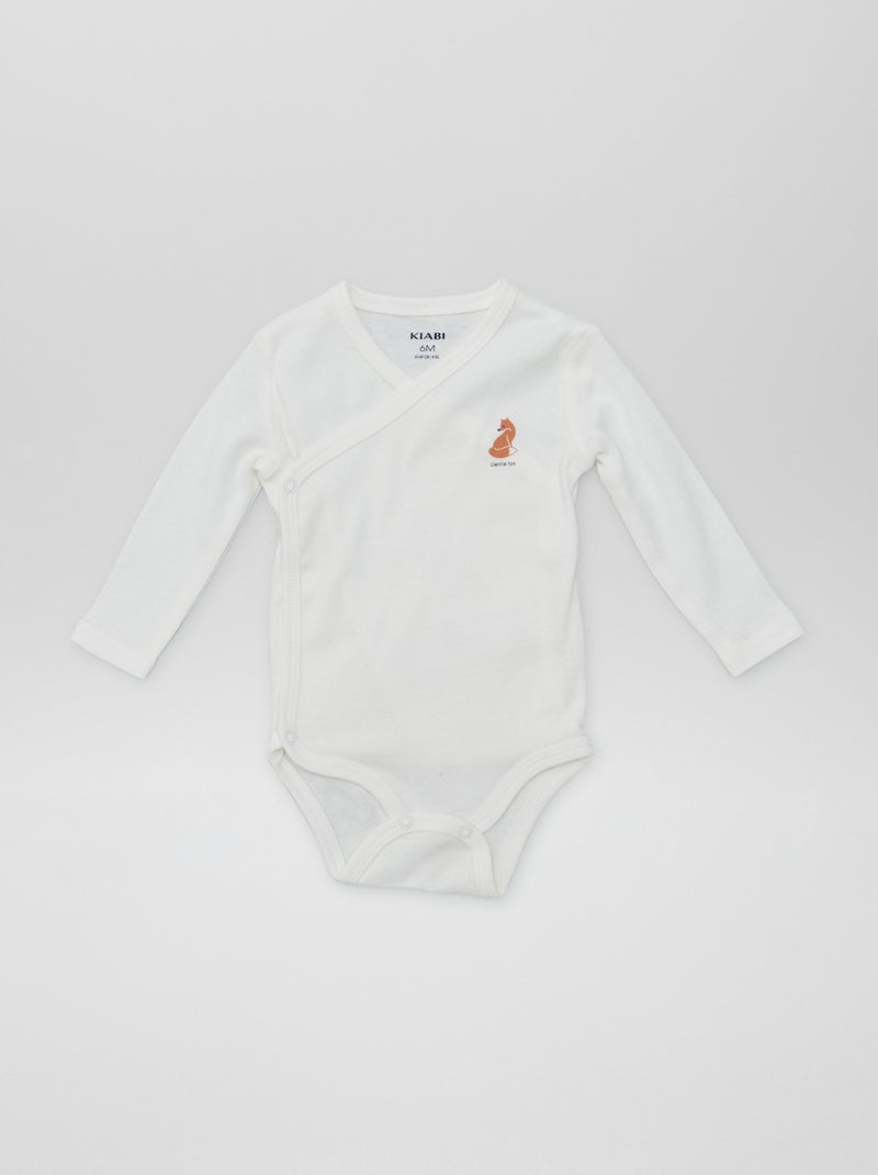 7 kruismodel bodies + opbergzak WIT - Kiabi