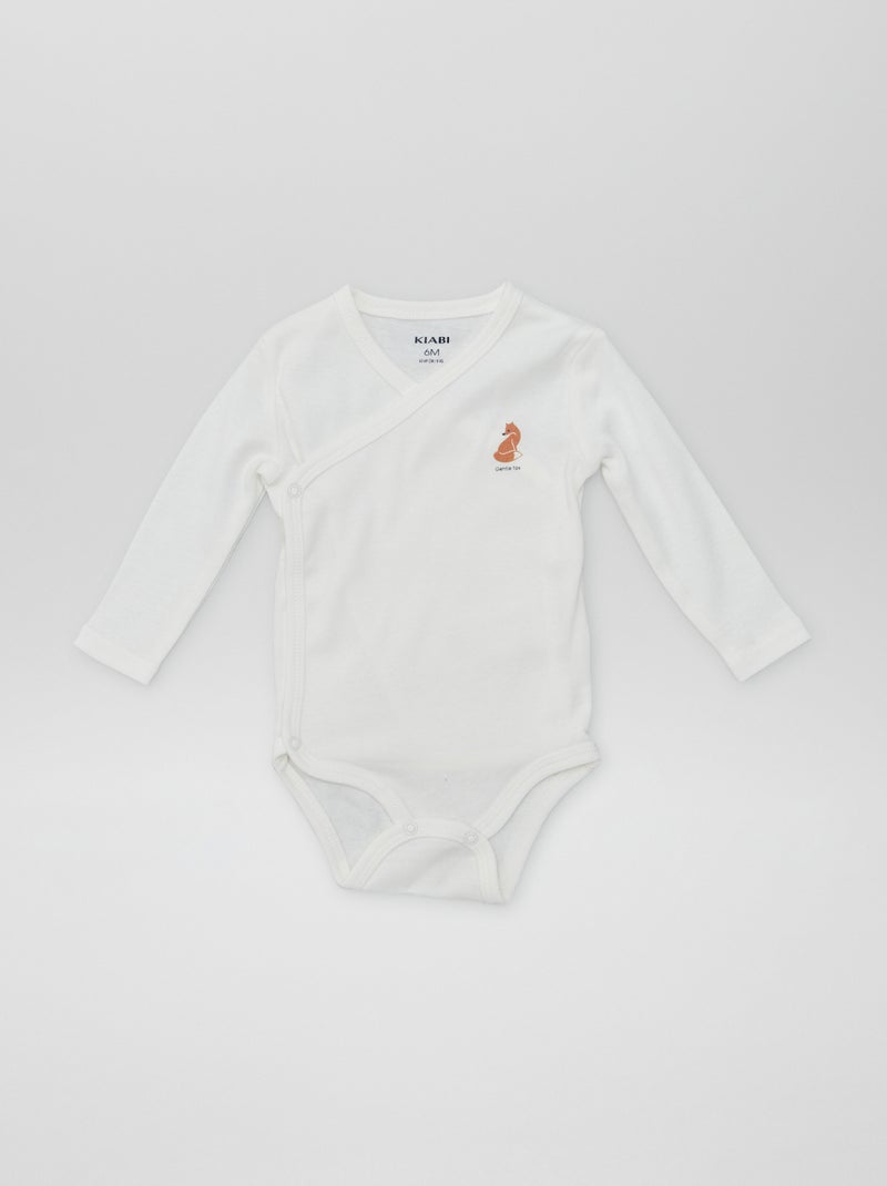 7 kruismodel bodies + opbergzak WIT - Kiabi