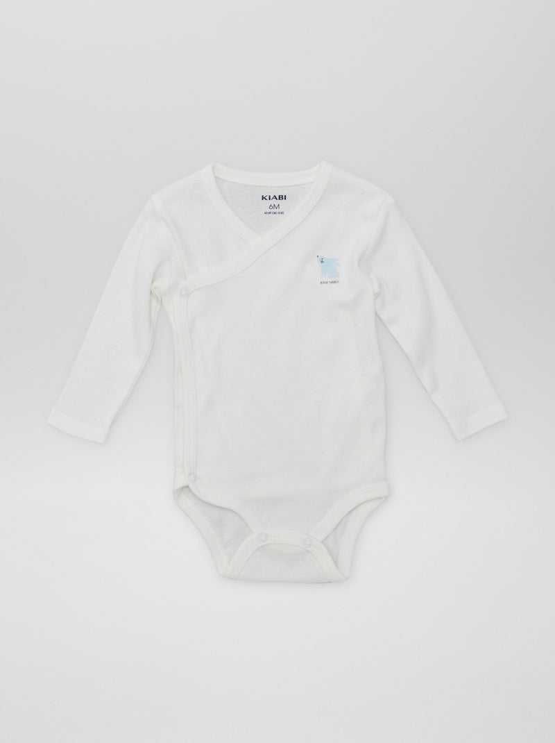 7 kruismodel bodies + opbergzak WIT - Kiabi