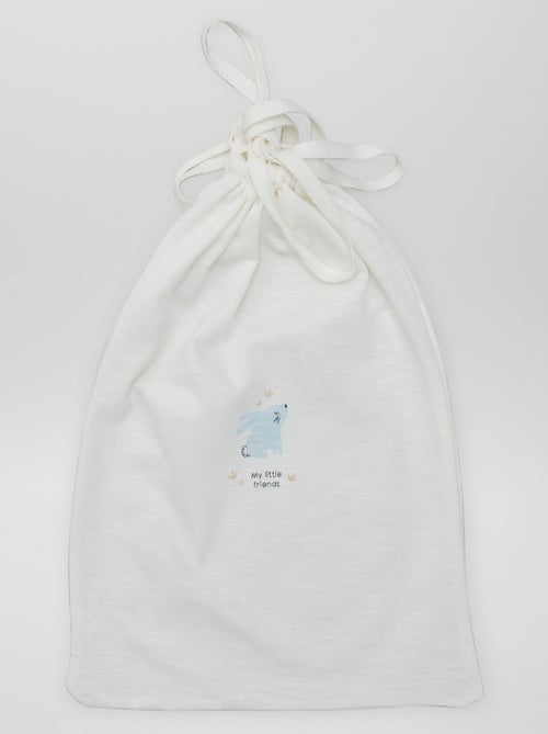 7 rompertjes met overslag + opbergzakje - Kiabi