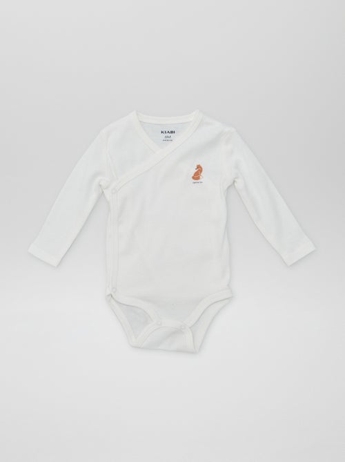 7 rompertjes met overslag + opbergzakje - Kiabi