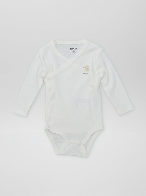 7 rompertjes met overslag + opbergzakje - Kiabi