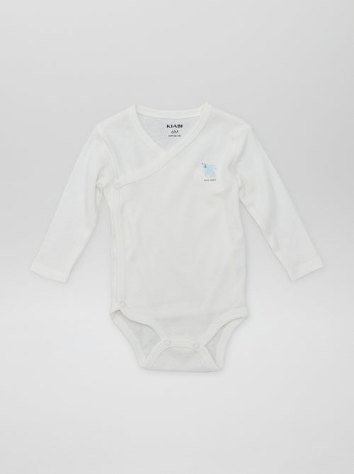 7 rompertjes met overslag + opbergzakje - Kiabi
