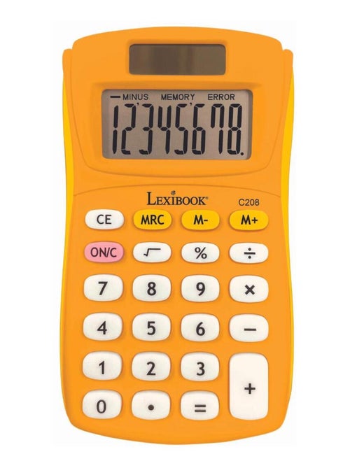 8-cijferige yellow zakrekenmachine met rubberen afwerking - Kiabi 8-cijferige yellow zakrekenmachine met rubberen afwerking - Kiabi