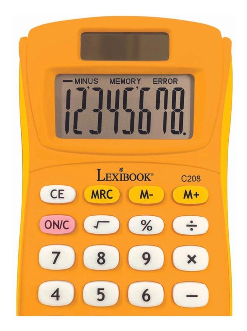 8-cijferige yellow zakrekenmachine met rubberen afwerking - Kiabi 8-cijferige yellow zakrekenmachine met rubberen afwerking - Kiabi