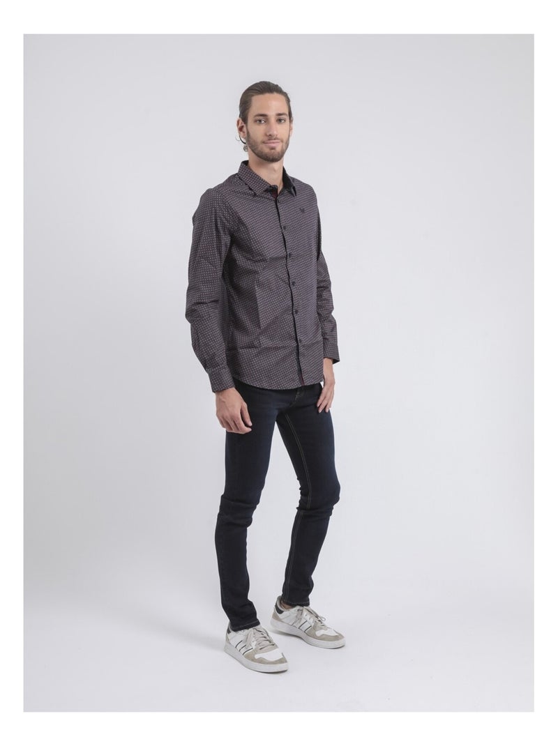 [97% katoen, 3% elastaan] Marineblauw - Kiabi