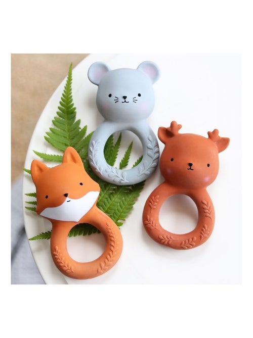 A little lovely company | anneau de dentition hochet renard 100% naturel - Kiabi