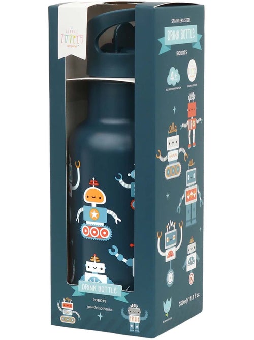 A little lovely company | gourde inox isotherme enfant 350 ml avec paille - Kiabi