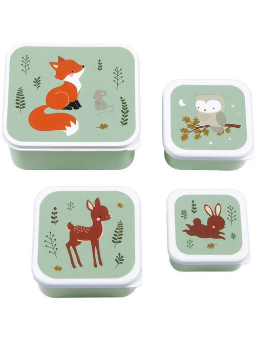 A little lovely company | set de 4 boîtes à goûter - Kiabi