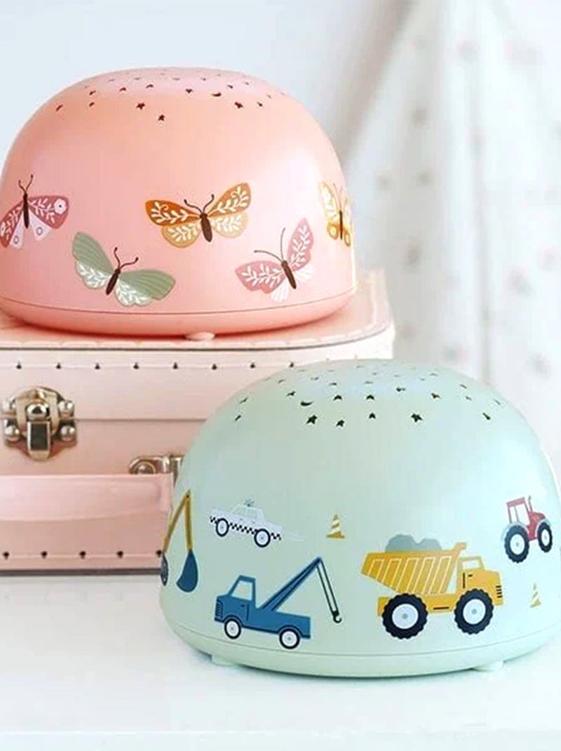 A little lovely company | veilleuse projecteur d'étoiles Rose saumon - Kiabi