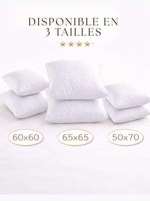 A l'unité oreillers polyester moelleux premium promo linge - Kiabi A l'unité oreillers polyester moelleux premium promo linge - Kiabi
