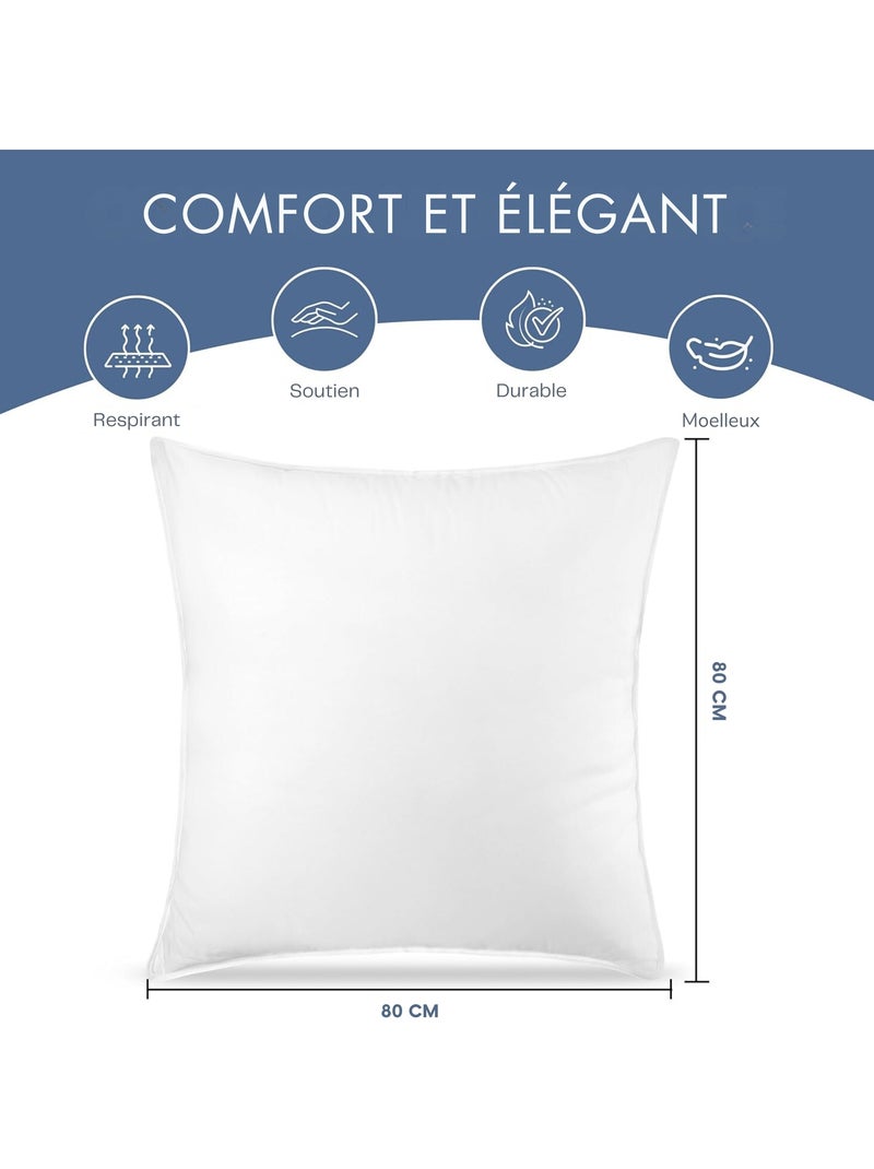 A l'unité oreillers polyester promo linge Blanc - Kiabi