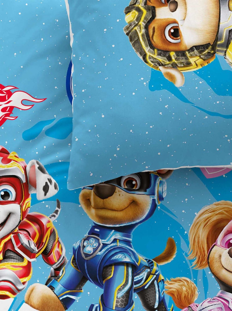 Aan beide zijden te gebruiken dekbedset met PAW Patrol-print BLAUW - Kiabi