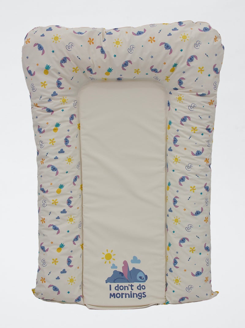 Aankleedkussen 'Stitch' wit / blauw - Kiabi