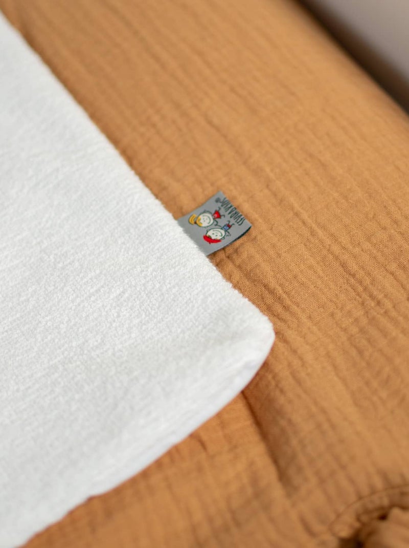 Aankleedkussenhoes voor baby van katoenen mousseline | sevira kids Lichtbruin - Kiabi