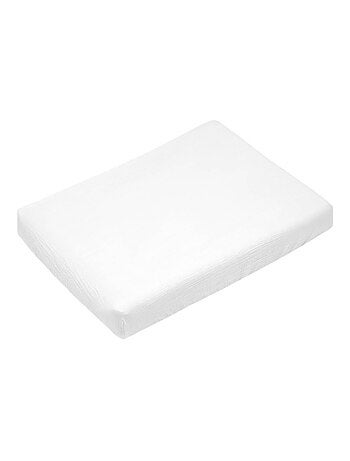 Aankleedkussenhoes voor baby van katoenen mousseline