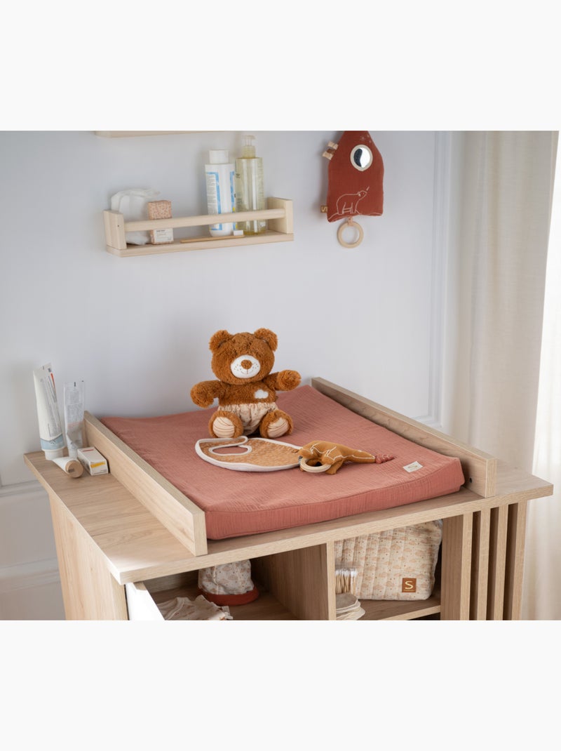 Aankleedkussenopzet voor commode tot 15 kg Bruin - Kiabi