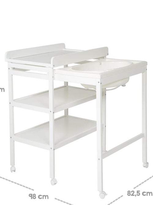 Aankleedtafel + badje en waterafstotend aankleedkussen - ROBA - Kiabi