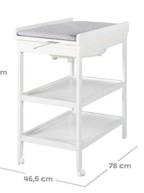 Aankleedtafel en badje 2-in-1 + waterafstotend aankleedkussen 'Roba style' - Kiabi Aankleedtafel en badje 2-in-1 + waterafstotend aankleedkussen 'Roba style' - Kiabi
