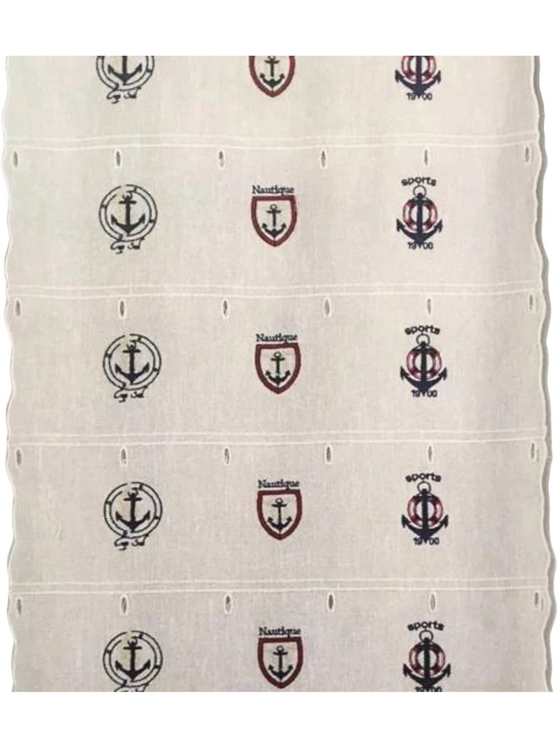 Aanpasbaar, geborduurd met maritieme motieven Wit - Kiabi