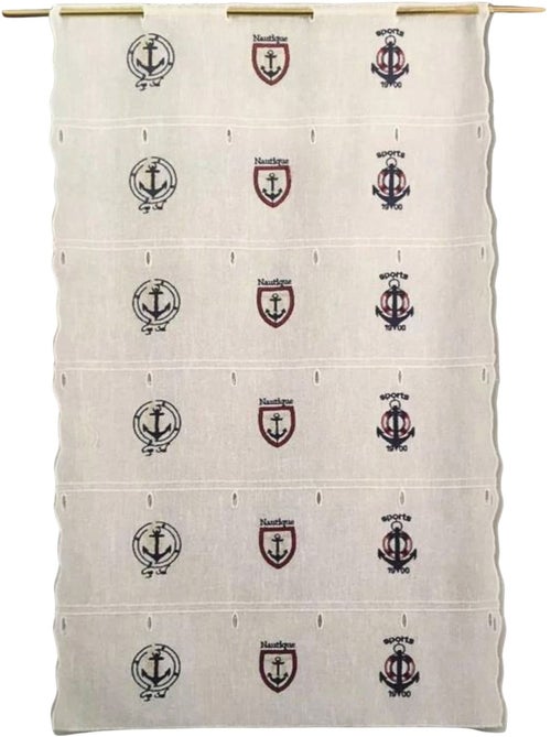 Aanpasbaar, geborduurd met maritieme motieven - Kiabi