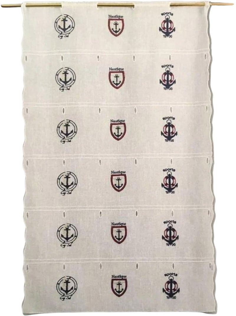 Aanpasbaar, geborduurd met maritieme motieven Wit - Kiabi