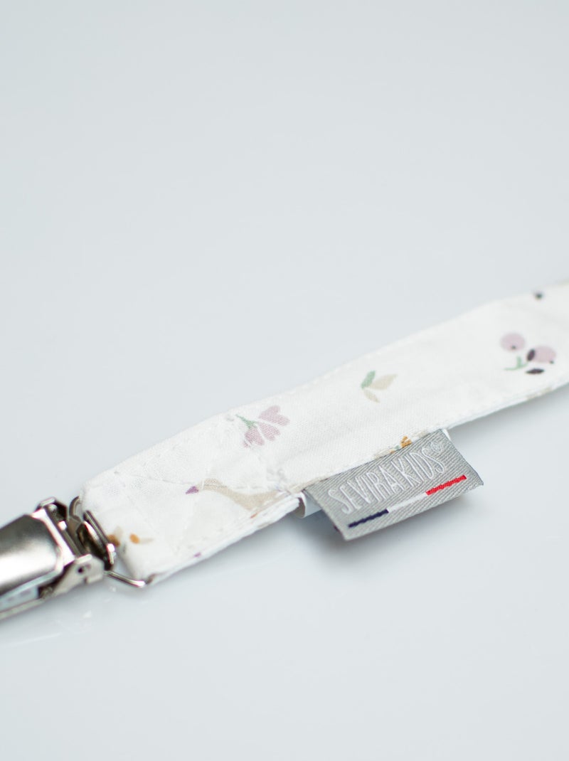 Aanpasbare katoenen speenclip, sidonia Beige - Kiabi