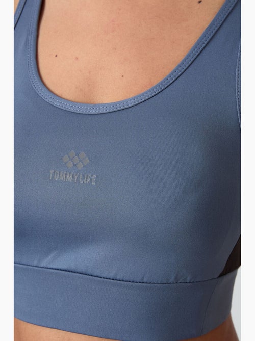 Aansluitend mouwloos crop sporttop tommy - Kiabi