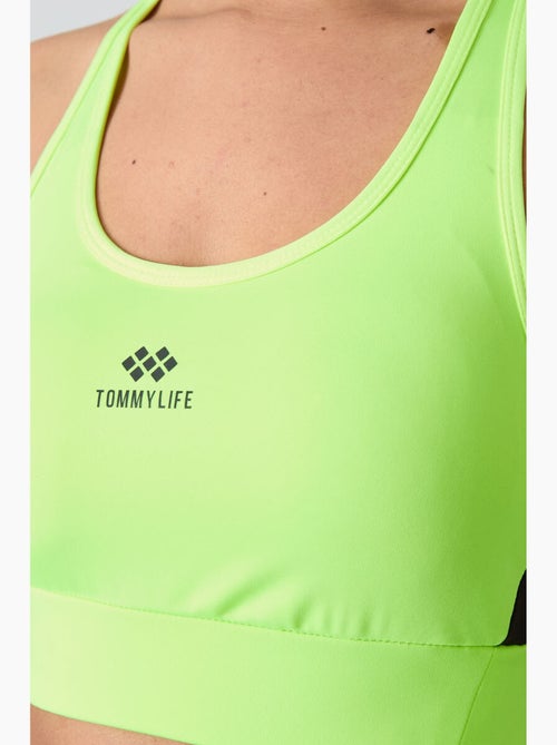 Aansluitend mouwloos crop sporttop tommy - Kiabi