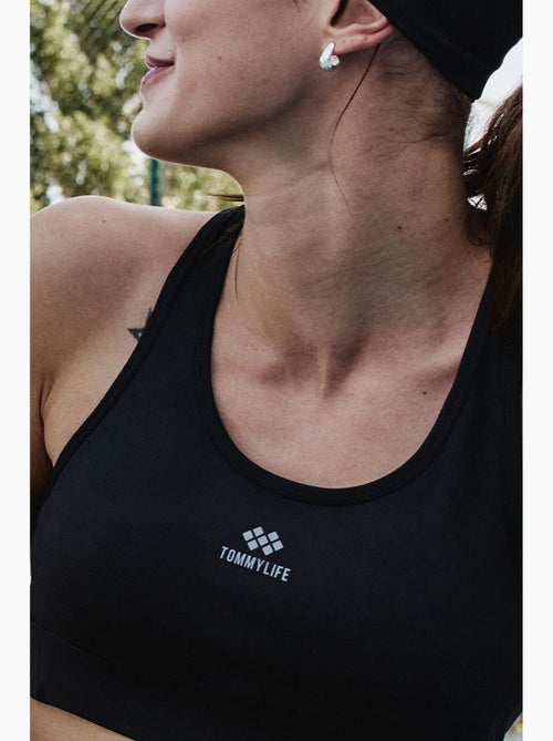 Aansluitend mouwloos crop sporttop tommy - Kiabi