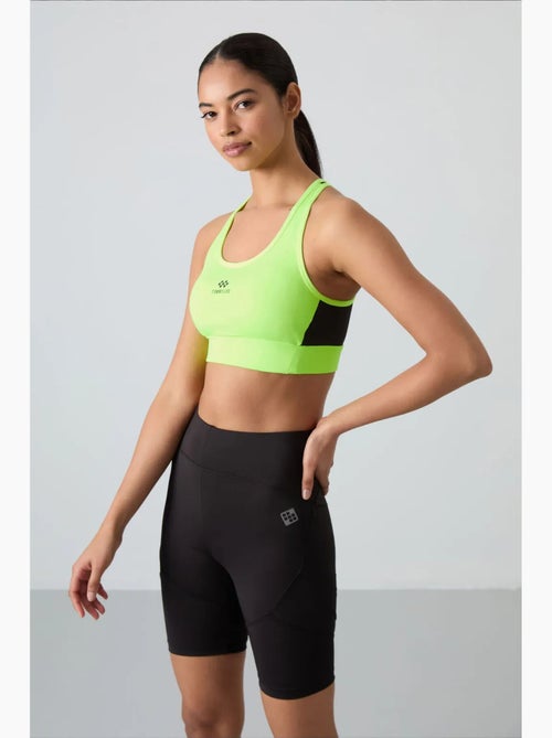 Aansluitend mouwloos cropped sporttop tommy - Kiabi