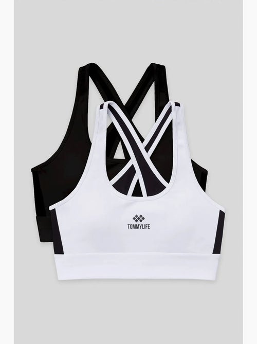 Aansluitend mouwloos cropped sporttop tommy - Kiabi