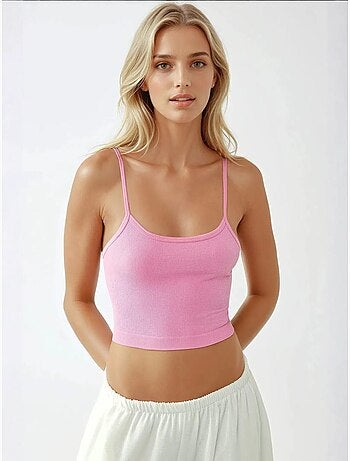 Aansluitende basic tanktop met ronde hals hiccup
