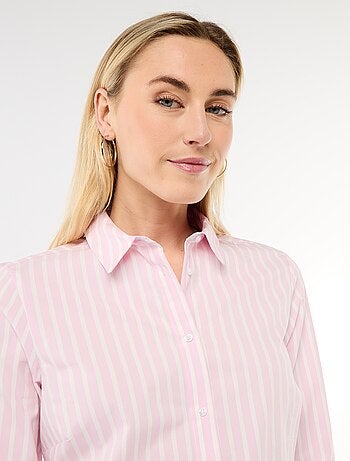 Aansluitende blouse met Italiaanse kraag