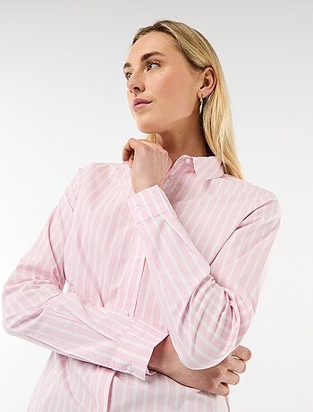 Aansluitende blouse met Italiaanse kraag
