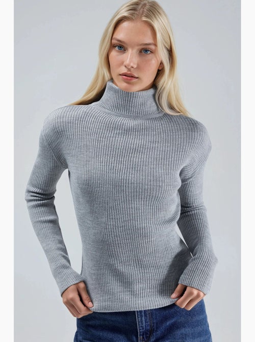 Aansluitende getextureerde coltrui my fashion - Kiabi Aansluitende getextureerde coltrui my fashion - Kiabi