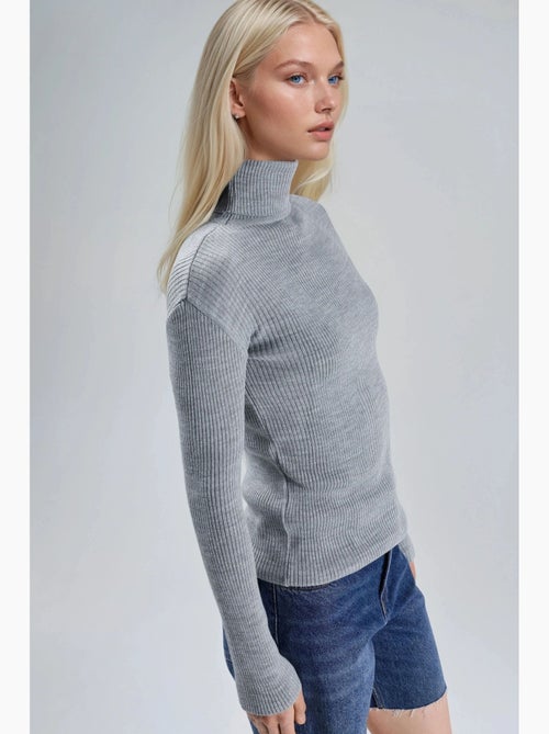 Aansluitende getextureerde coltrui my fashion - Kiabi Aansluitende getextureerde coltrui my fashion - Kiabi