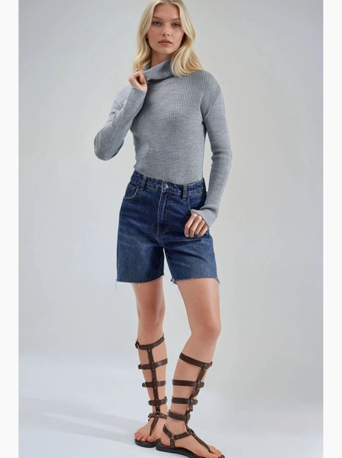 Aansluitende getextureerde coltrui my fashion - Kiabi Aansluitende getextureerde coltrui my fashion - Kiabi
